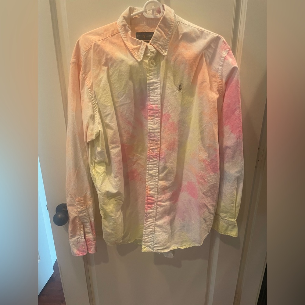 Ralph Lauren Women’s tie dye Oxford size M sold out everywhere!!!